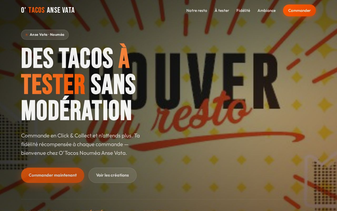 O'Tacos Nouméa Anse Vata